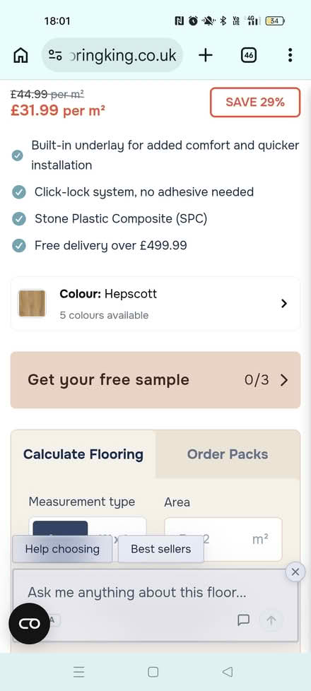 Photo of free Laura Ashley Hepscott click LVT (Amersham HP6) #1