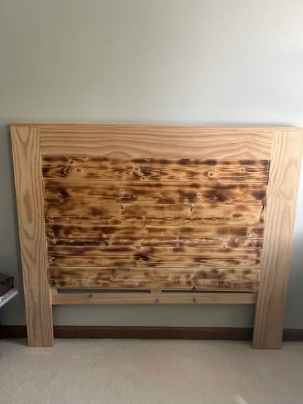 Photo of free Full sized headboard and lamps (Montgomery IL) #1