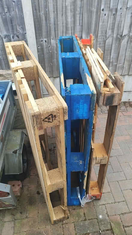 Photo of free 3 Wooden pallets (one broken) (Puckeridge SG11) #3