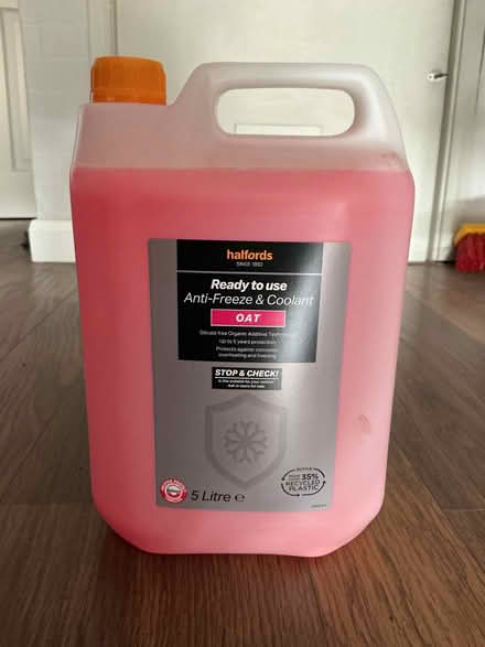 Photo of free Anti Freeze and Coolant 5 litres (Ware SG12) #1