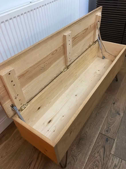 Photo of free Wooden Bench with storage (Darley Abbey DE22) #2