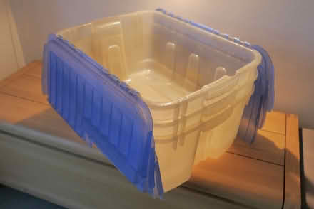 Photo of free 3 Large plastic storage boxes (Deptford SE8) #3