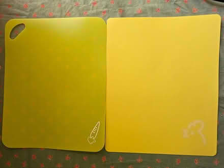 Photo of free 2 Yellow Cutting Boards (West 7th) #1
