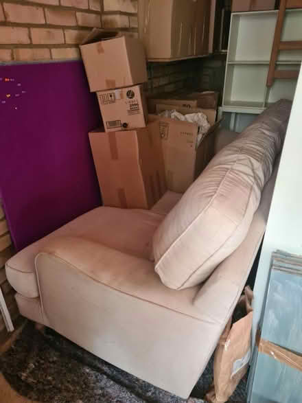 Photo of free Cream 3 seater sofa (OX2 Oxford near summertown) #4