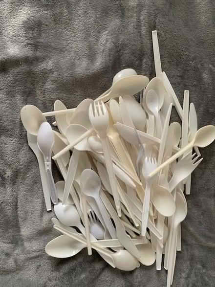 Photo of free White and Off-white Plastic Cutlery (Edgbaston B5) #1