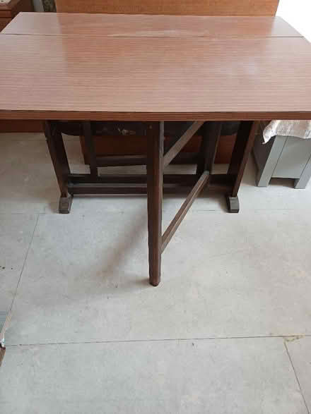 Photo of free Brown formica drop leaf table (Flagg SK17) #1