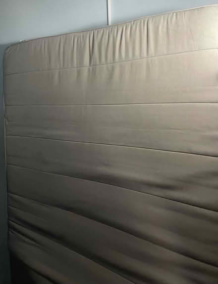 Photo of free Double Bed Frame (White Metal) & Mattress (Clapham Junction SW11) #2