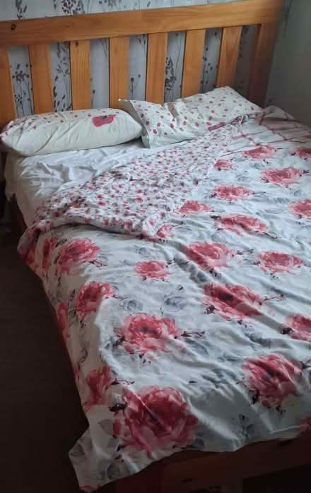 Photo of free King size pine bed frame. (Bracknell RG42) #1
