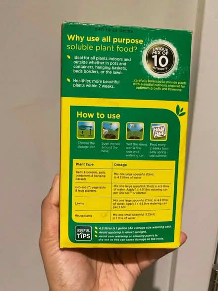 Photo of free All purpose plant food (W3, Acton) #2
