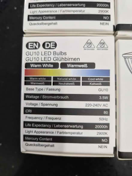 Photo of free Gu10 LED spot bulbs (Basingstoke RG22) #3