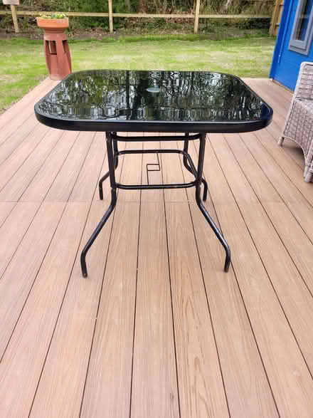 Photo of free Glass top patio table (Segensworth East PO15) #3