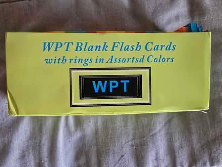 Photo of free WPT Blank Flash Cards (West 7th) #1
