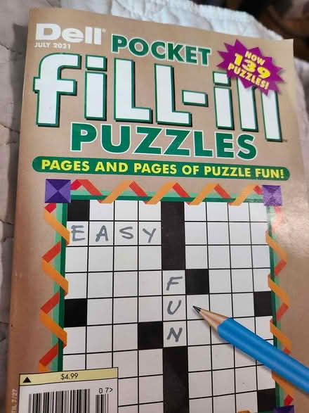 Photo of free Box of fill in puzzle books (West Little Rock) #1