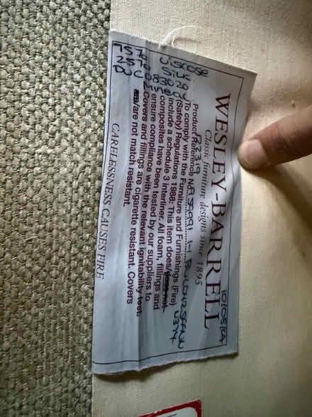 Photo of free Wesley Barrell sofa (Beckington) #4