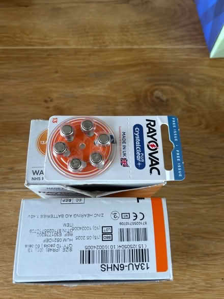 Photo of free Hearing aid batteries (Maresfield Park TN22) #1