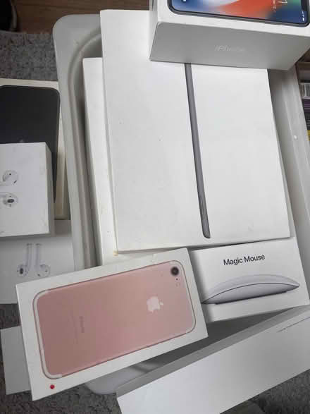 Photo of free Apple products empty boxes (WD6 Borehamwood) #1