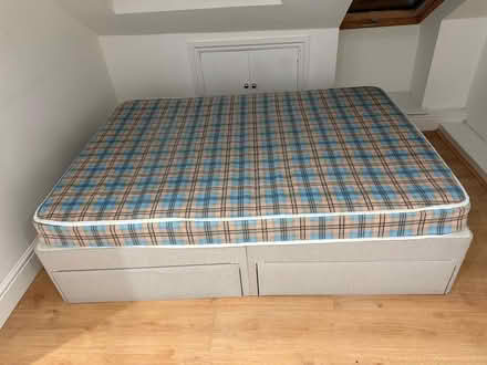 Photo of free Double Bed with Storage + Mattress (Chiswick W4) #1