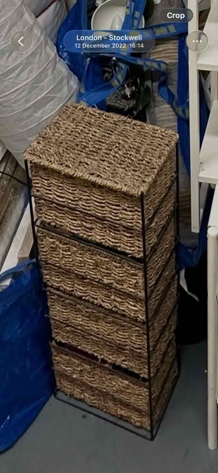 Photo of free Two small wicker drawers (Clapham North SW4) #1