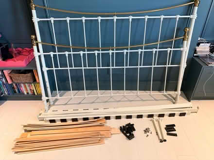 Photo of free Super King sized metal bedframe (Balham SW12) #2