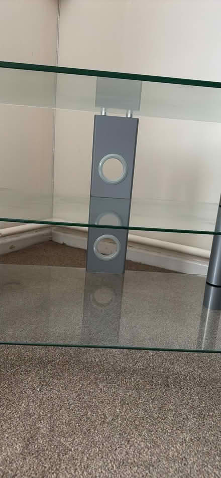 Photo of free Glass TV unit (Kirkoswald CA10) #3
