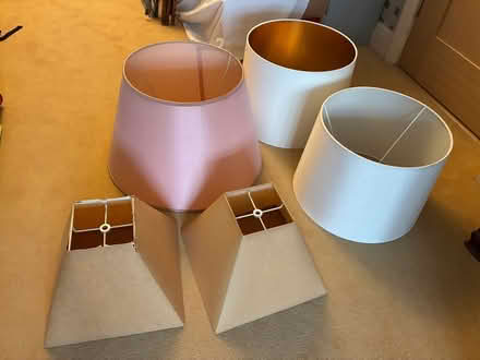 Photo of free 5 lampshades (Teddington TW11) #1