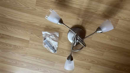 Photo of free Flush ceiling light in brushed nickle finish. (Garsington OX44) #2