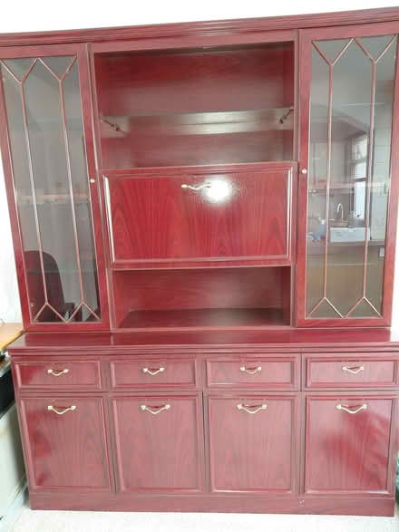 Photo of free Mahogany Wall Unit (Bartley Green B32) #1