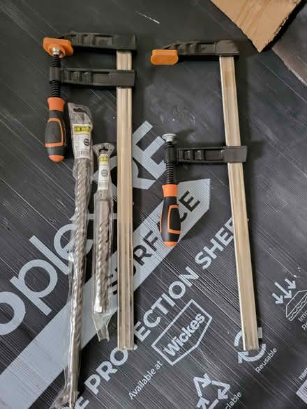 Photo of free Clamps & drill bits (Barming, Maidstone ME16) #1