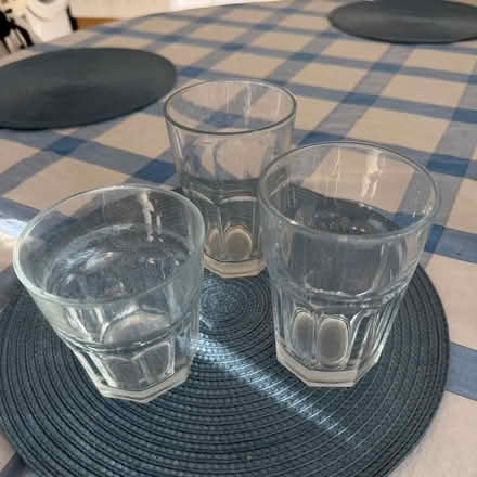 Photo of free Three glass tumblers (Woodley RG5) #1
