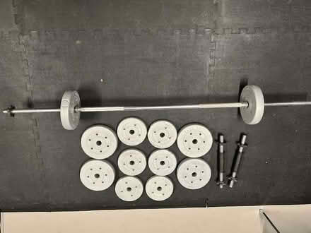Photo of free Barbell weight bar and weights (Henhull CW5) #1