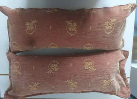 Photo of free Pair embroidered bolster cushions (TN34 Halton (West Hill - Ore)) #1