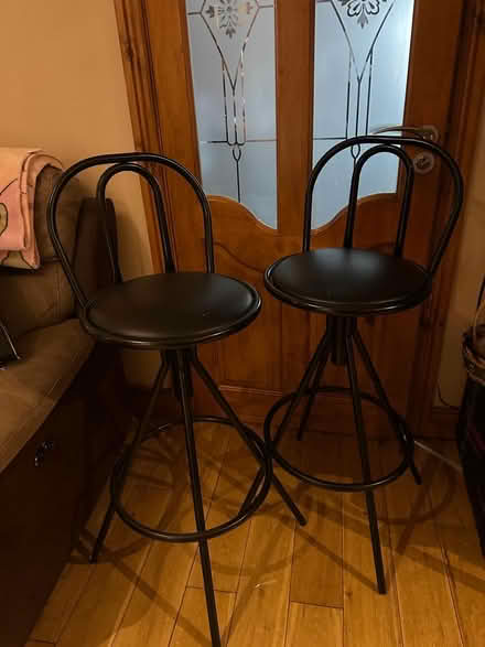 Photo of free Two High Black Stools (Artane) #1