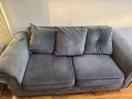 Photo of free Velvet sofa (Hornchurch RM12) #2