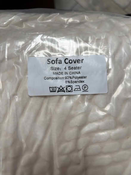 Photo of free New cream stretch sofa covers (Longton) #2