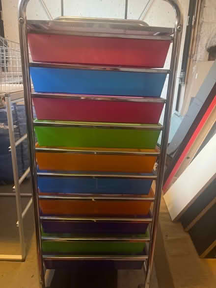 Photo of free Set of coloured plastic drawers (Shelton SY3) #2