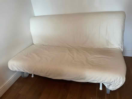 Photo of free White Ikea Lovas sofabed (Stoke Newington N16) #1
