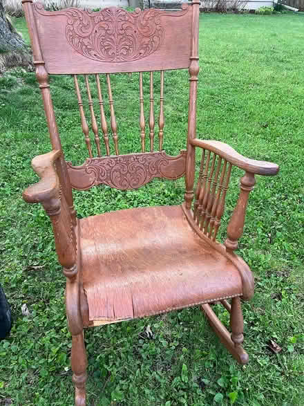 Photo of free Antique Rocker and Ficus Tree (MADISON East Side) #1