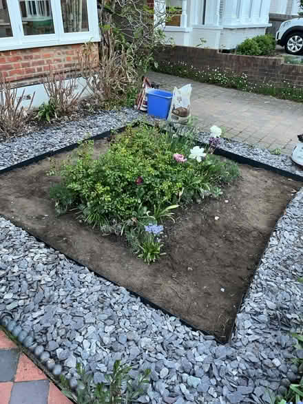 Photo of free 3 bags of grey slate chippings (Teddington TW11) #1