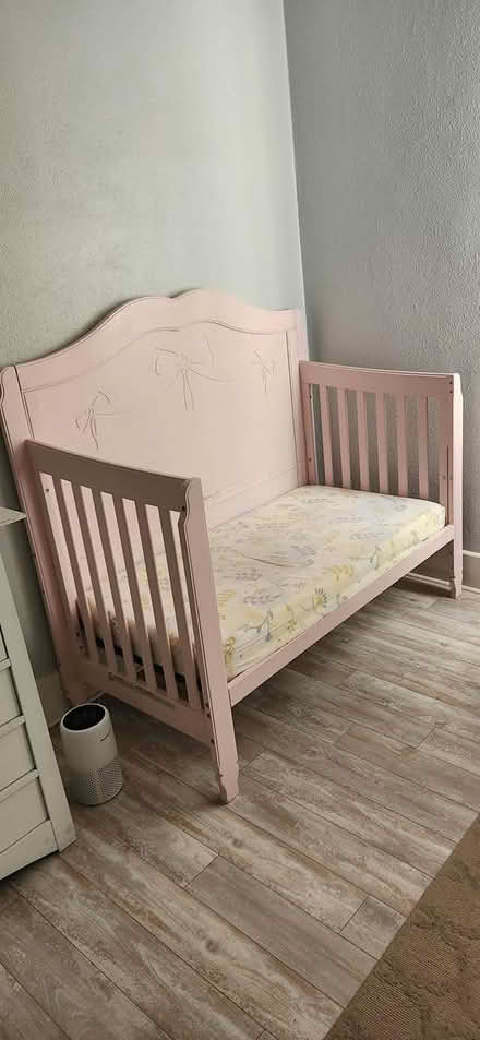 Photo of free Pink princess crib/ daybed (South Redlands on Alvarado st.) #1