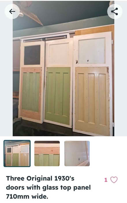 Photo of free 1930's doors (Great Baddow CM2) #1