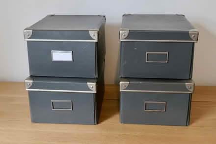Photo of free 4 IKEA Grey Boxes (Deptford SE8) #1