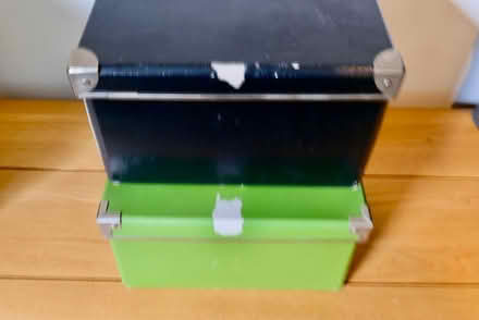 Photo of free 4 IKEA Boxes, 2 Black, 2 Green (Deptford SE8) #2