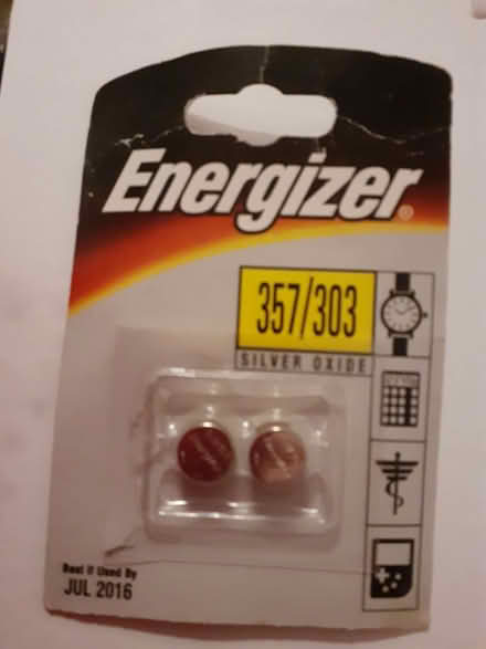 Photo of free Energizer batteries 357/303 silver oxide (Rushmere IP4) #1