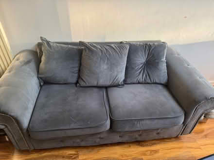 Photo of free Velvet sofa (Hornchurch RM12) #1