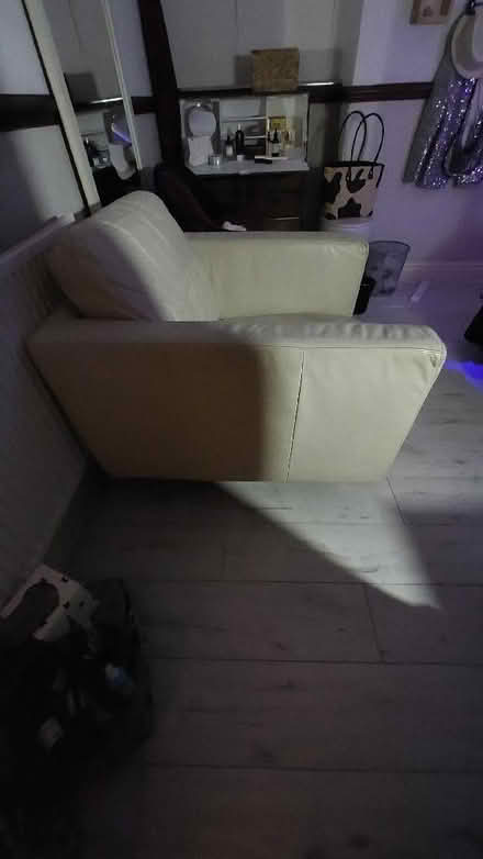 Photo of free Two DFS real leather cream Armchairs (New Brighton CH45) #2