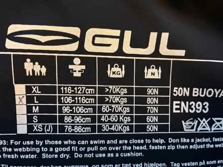 Photo of free GUL Buoyancy aids (Harrogate HG1) #2