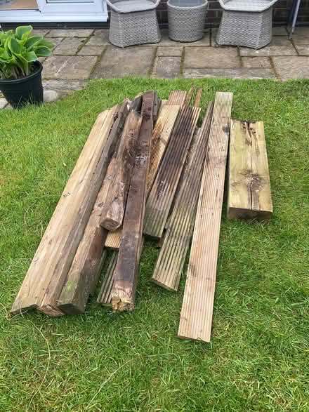 Photo of free Large wood/timber decking offcuts (Rhiwbina, Cardiff CF14) #1