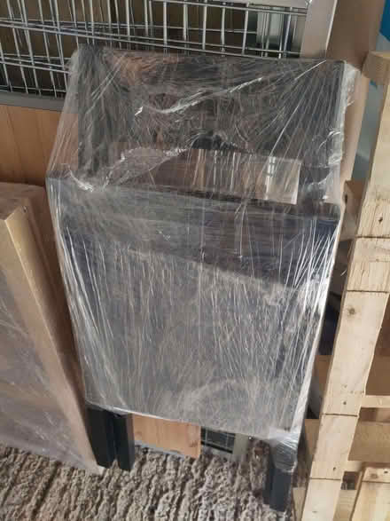 Photo of free Ikea black wooden bar stool (St Ives PE27) #2