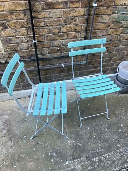 Photo of free Pair of folding garden chairs (SE26) #1