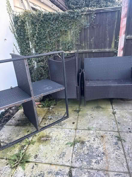 Photo of free Garden table and chairs (gobowen) #1